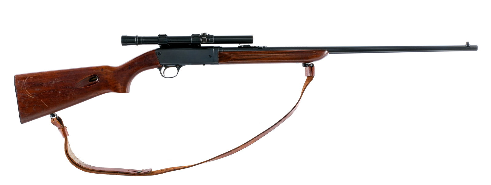 Remington 241 Speedmaster .22LR Semi Auto Rifle: Description Remington 241 Speedmaster chambered in .22 long rifle with a tubular magazine and a 24" barrel. Blued barrel, receiver, and trigger guard. Case colored trigger. Cross bolt safety. Adjustab