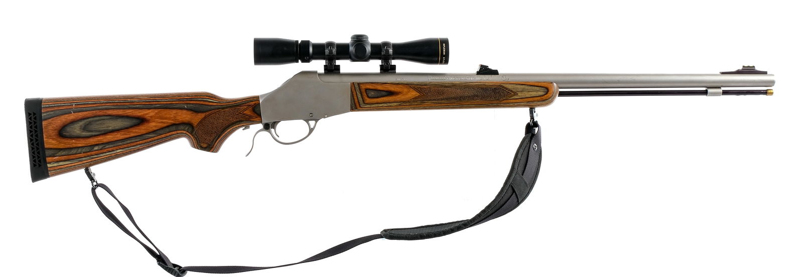 Knight Revolution .50 Black Powder Rifle: Description Knight Revolution in.50 caliber with a single round capacity and a 27" barrel. Serrated rubber butt pad. Laminated wood stock and front forend. Matte finished hand lever, trigger, receiver