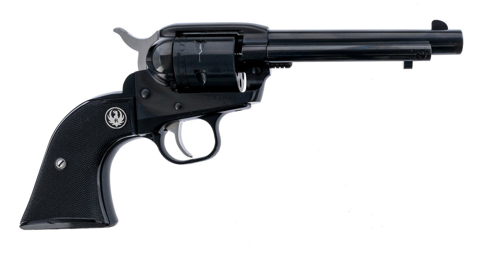 Ruger NM Single Six .22 Mag Revolver: Description Ruger New Model Single Six chambered in .22 Magnum with a six-shot cylinder and a 5.5" barrel. Manufactured in 2013 with serial number 268-62189. This revolver appears to have been origina