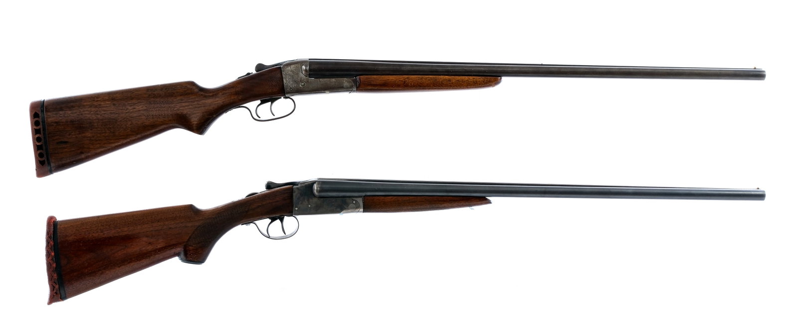 Estate Shotgun Lot 20Ga 2 Pcs Lot Shotgun: Description Estate shotgun lot with two side by side shotguns. Montgomery Ward & Co Westernfield Deluxe in 20 gauge with a two round capacity and a 27" barrel. Right bore has IMP Mod and Left a MOD fi