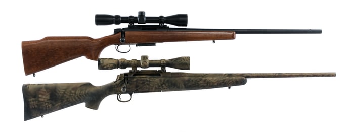 Remington Rifles 2Pcs Lot Bolt Action Rifle