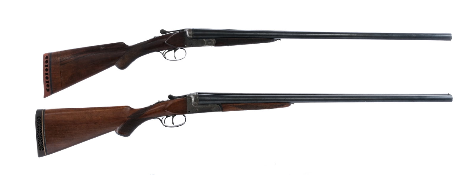 Estate Shotgun Lot 12/16Ga 2 Pcs Lot Shotguns: Description Estate shotgun lot with two pieces. Davis Warner American Field in 12 gauge 2 3/4" with a two round capacity and a 27.5" side by side barrel. Made in Belgium. Both barrels have FULL fixed 