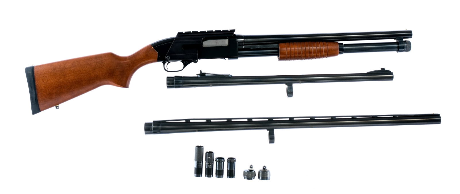 Winchester 1300 12 Ga Pump Action Shotgun 3 BBL's: Description Winchester model 1300 chambered in 12 gauge for 2 3/4" and 3" shells with a tubular magazine and a three different barrels. The currently installed barrel is a 18.5" Defender barrel, with