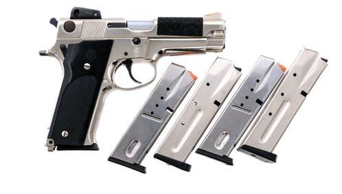 Smith & Wesson 559 Nickel 9mm Semi Auto Pistol