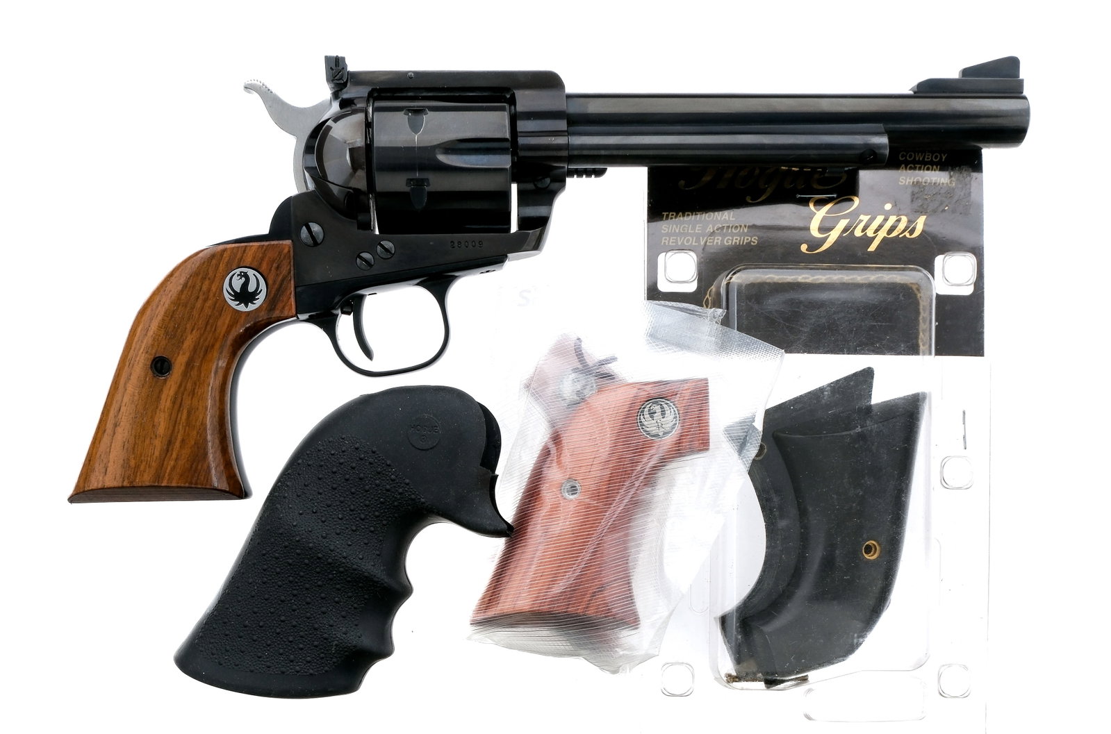 Pre Warning Ruger Blackhawk .357 Mag Revolver: Description Pre Warning Ruger Blackhawk chambered in .357 Magnum with a six-shot cylinder and a 6.5" barrel. Manufactured in 1960 with serial number 28009. Blued barrel, three screw frame, and fluted 