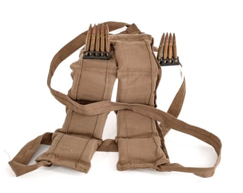 WW2 Era .303 Brit Ammo, Clips, and Bandoliers