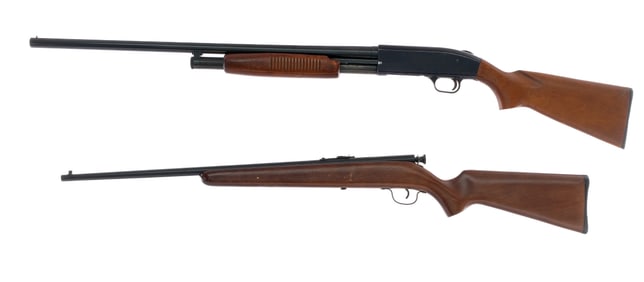 Estate Long Gun Lot 2 Pcs Shotgun / Rifle