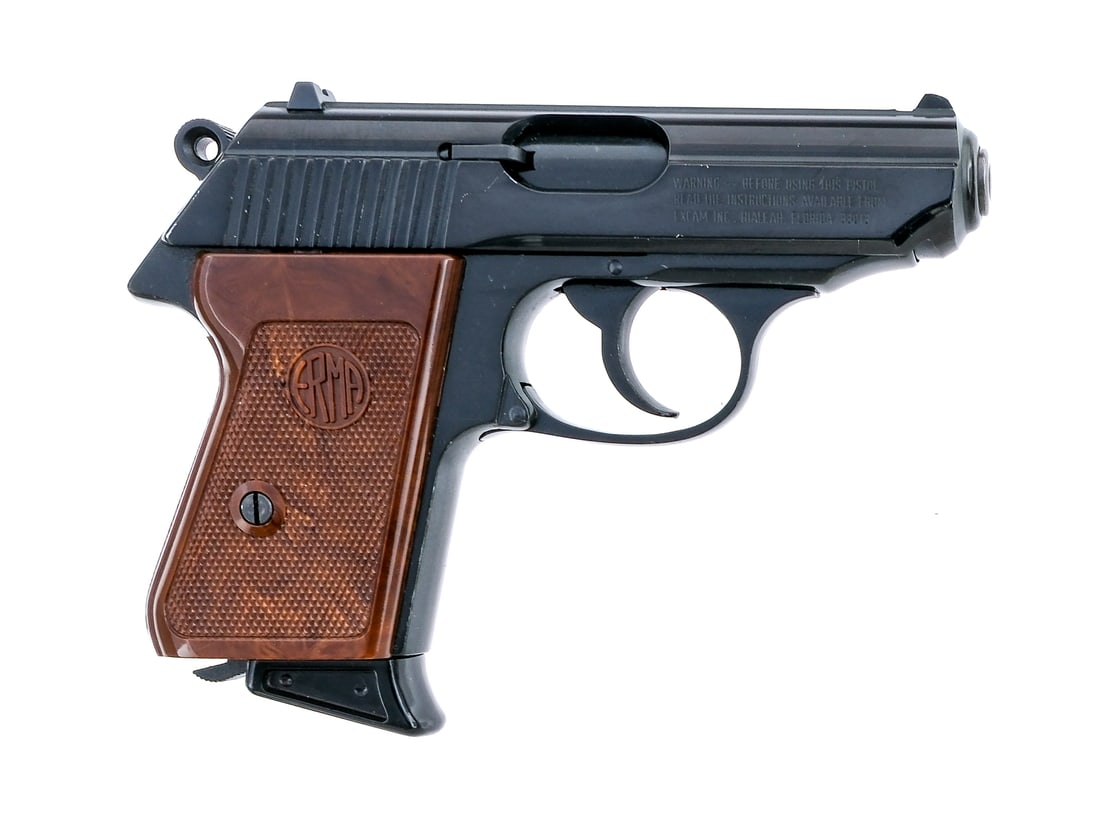 Erma/Excam RX22 .22 LR Semi Auto Pistol: Description Erma/Excam RX22 chambered in .22 long rifle with one, eight round removable magazine and a 3.25" barrel. Manufactured in Germany by Erma and imported by Excam, marked on the slide. Black f
