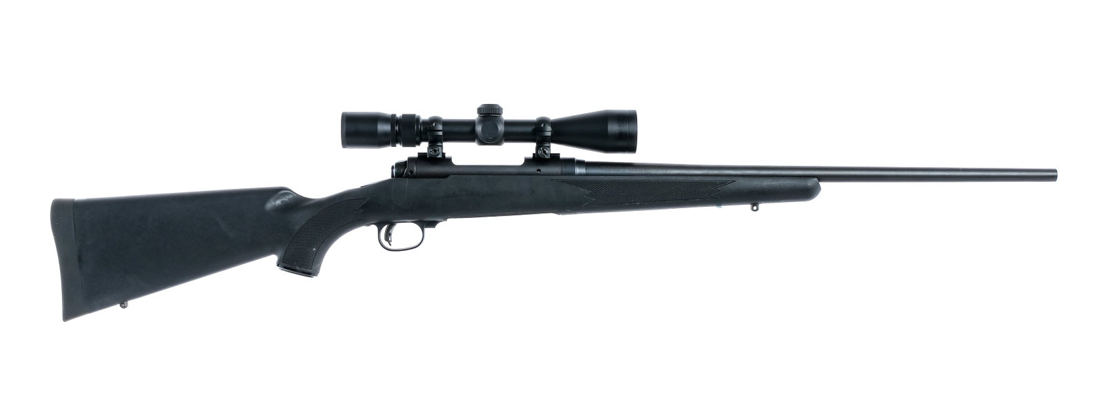 Savage 11 Left Hand .223 Rem Bolt Action Rifle: Description Savage Model 11 Left Handed rifle in .223 Remington missing its removable magazine with a 22" barrel. Rubber butt pad. Checkered composite stock and front forend. Blued trigger, bolt, rece