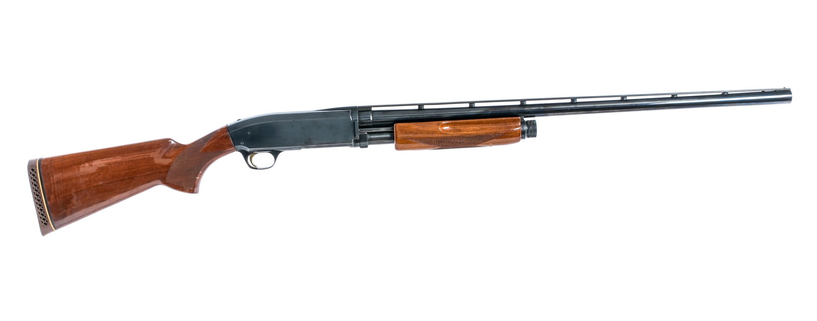 Browning Invector BPS Field Model 12Ga Shotgun: Description Browning Invector BPS Field Model in 12 gauge 2 3/4"-3" with a four round capacity and a 28" FULL removable choke top rib vented barrel. Made in Japan. Rubber butt pad. Checkered wood flat