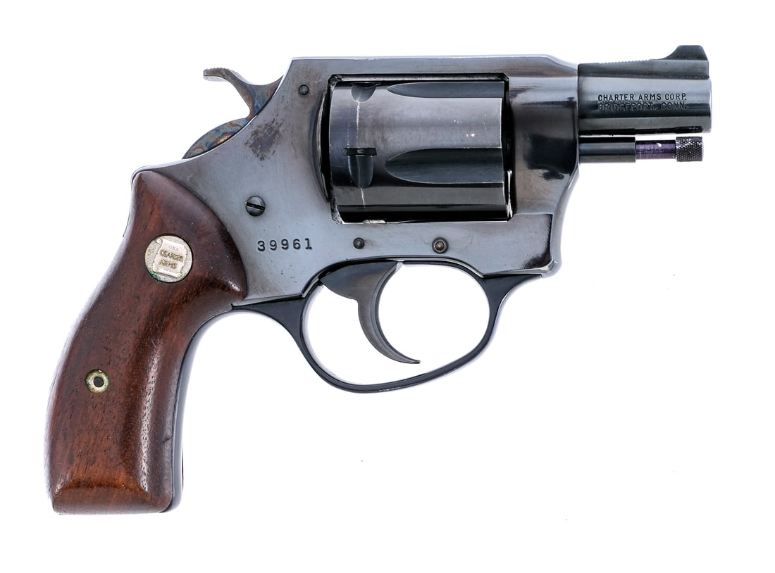 Charter Arms Undercover .38Spl Revolver Bridgeport: Description Charter Arms Undercover chambered in .38 special with a five-shot cylinder and a 2" snub nose barrel. Manufactured in Bridgeport Connecticut. Blued barrel, frame, fluted cylinder, serrated