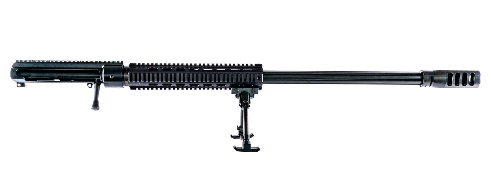 Bohica Arms .50 BMG Upper Receiver: Description Bohica Arms manufactured bolt action upper receiver chambered in .50 BMG and a 30" barrel with muzzle break. Receiver is serialized 526. The upper receiver is designed to mount onto AR sty