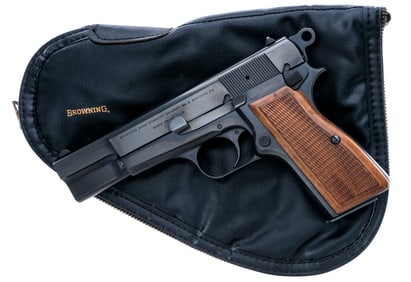 Belgian Browning Hi Power 9mm Semi Auto Pistol