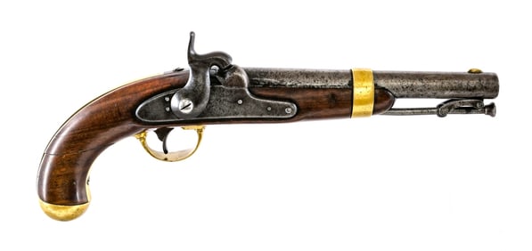 U.S. Henry Aston 1842 .54 Percussion Pistol