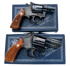 S&W 19-4 and 34-1 .357/.22LR Revolver Lot 2Pcs