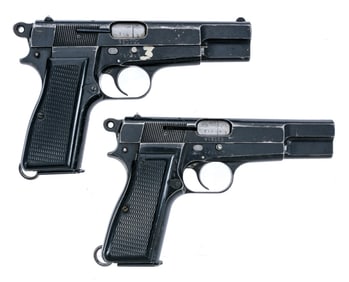 FN Hi Power 9mm 2Pcs Lot Pistols