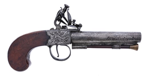 S. Nock London Flintlock Muff Pistol