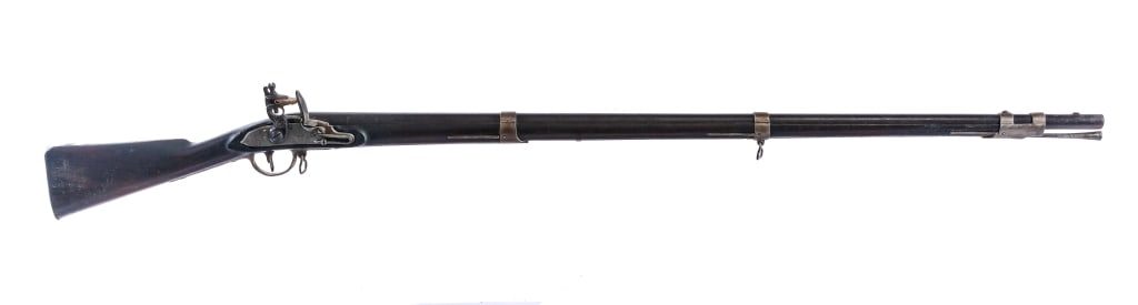 Harpers Ferry 1795 .69 Flintlock Musket Rifle: Description Harpers Ferry Model 1795 Type III in .69 caliber with a single round capacity and a 45" round barrel. Made at Harpers Ferry Armory Virginia in 1813. Metal butt plate. Smooth wood stock and