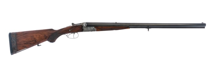 Paul Erdelt Drilling 16Ga/ .22 Savage Hi Power