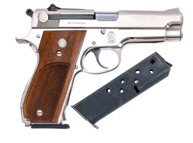 Smith & Wesson 39 9mm Nickel Semi Auto Pistol