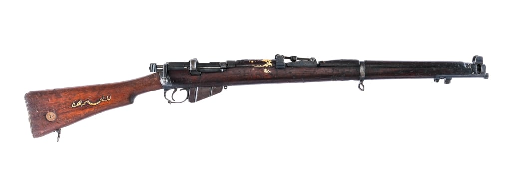 Enfield SHTLE III DP .303 Brit Bolt Action Rifle: Description Enfield Model SHTLE III ( Drill Purpose Rifle ) in .303 British with one, ten round removable magazine and a 25" barrel. Barrel has a welded shut breech and firing pin. Import marked on th