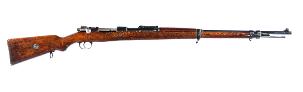 Amberg Arsenal Gewehr 98 7.92x57mm Bolt Rifle: Description Amberg Arsenal Gewehr 98 in 7.92x57mm (8mm Mauser) with a five round capacity and a 29" barrel. Made in Germany at the Imperial Arsenal in Amberg Germany in 1917. Import marked on the fron