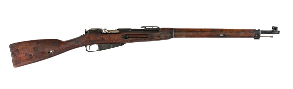 Finnish M28 Civil Guard Mosin Nagant 7.62x54r: Description Finnish Civil Guard SY M28 Mosin Nagant chambered in 7.62x54r with a five round internal magazine and a 27" barrel. Imported by Marathon, marked on the right side of the barrel. Front bayo