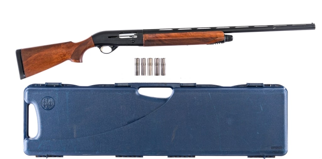Beretta AL341 Urika 12 Ga Semi Auto Shotgun: Description Beretta AL341 Urika chambered in 12 gauge for 3" or shorter shells with a tubular magazine and a 38" vented rib barrel. Optima interchangeable choke system, with six included chokes. Black
