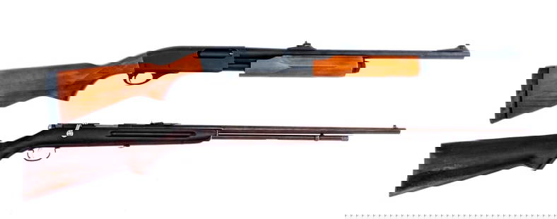 Remington 34/870 .22/20Ga 2Pcs Lot Rifle Shotgun: Description This lot is for two Remington Long Guns. Remington Model 34 in .22 Short, Long or Long Rifle with a varied capacity and a 24" rifles barrel. Made in Ilion New York between 1932 and 1935. S