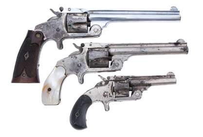 Smith & Wesson .38/32 S&W 3 Pcs Lot Revolver