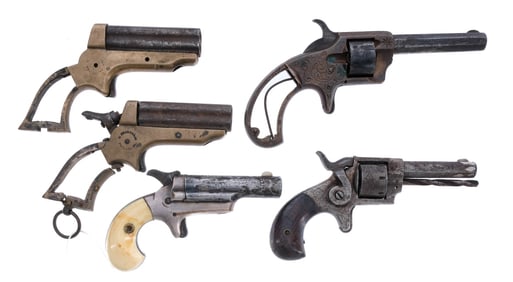 Antique Revolvers 5 Pcs Lot Revolver