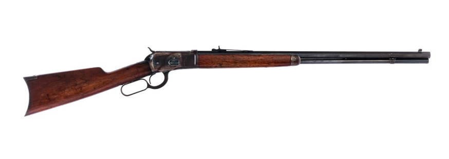 Winchester 1892 .32-20 WCF Lever Action Rifle: Description Winchester 1892 chambered in .32-20 Winchester with a tubular magazine and a 24" octagonal barrel. Manufactured in 1919 with serial number 880436. Blued barrel, magazine tube, loading gate