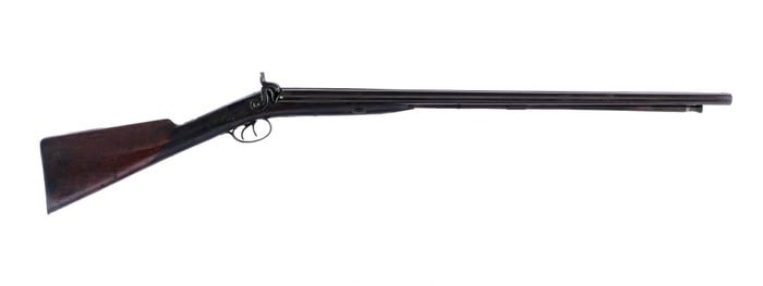 Nock 12 Ga SxS Hammered Percussion Shotgun