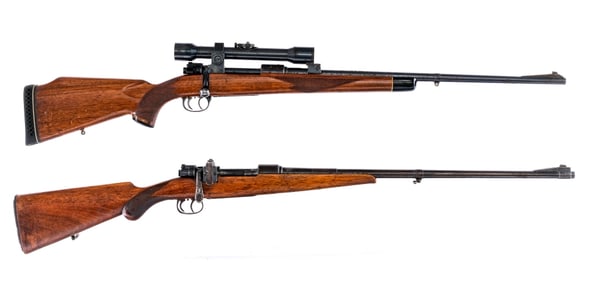 Sporterized Mausers 7mm 2 Pcs Lot Bolt Rifle