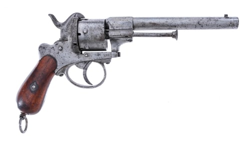 E. Lefaucheux 9mm Pinfire DA Revolver