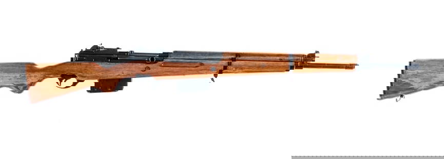Luxembourg Contract FN 49 .30-06 Semi Auto Rifle: Description Luxembourg Contract Fabrique Nationale model 49 chambered in .30-06 Springfield with a ten round integral magazine and a 23.2" barrel. Black finished barrel, bayonet lug, adjustable gas cy