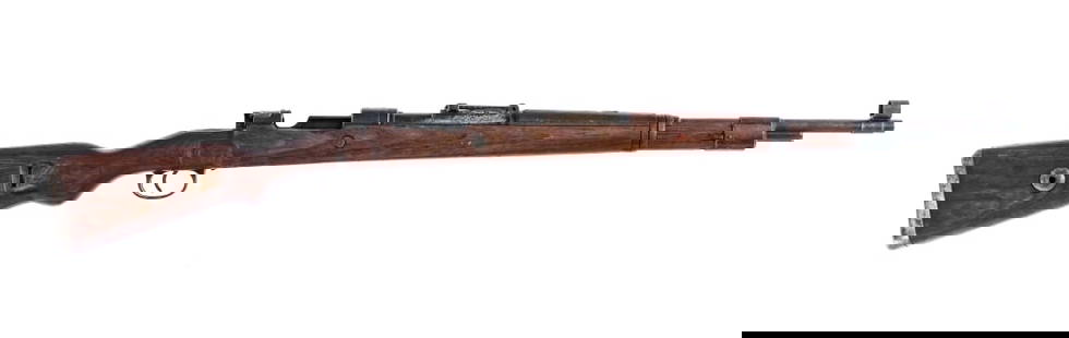 German DOU 48 K98 8mm Bolt Action Rifle: Description World War 2 Third Reich code DOU 48 K98 chambered in 8mm Mauser with a 24" barrel. Gunsmith special lot missing its bolt, magazine follower/spring, floor plate, and front captive screw. Fr