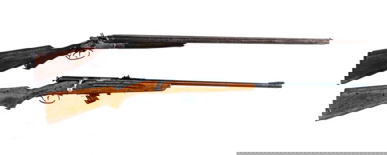 Shotgun / Rifle .22/12ga 2 Pcs Lot Rifle: Description This lot is for one rifle and one shotgun. Wards Westernfield Model 37 in .22 Short, Long or Long Rifle with one, seven round removable magazine and a 24" barrel. Smooth wood stock. Finish