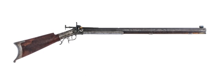 Custom Engraved Single Shot Percussion Rifle