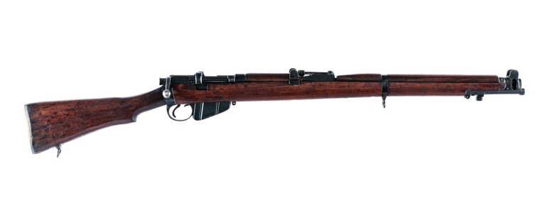 Enfield SMLE III* .303 Brit Bolt Action Rifle: Description 1915 Enfield SMLE III* chambered in .303 British with a ten round removable magazine and a 25.1" barrel. Imported by Century Arms, marked on the side of the receiver. Front bayonet lug. Re