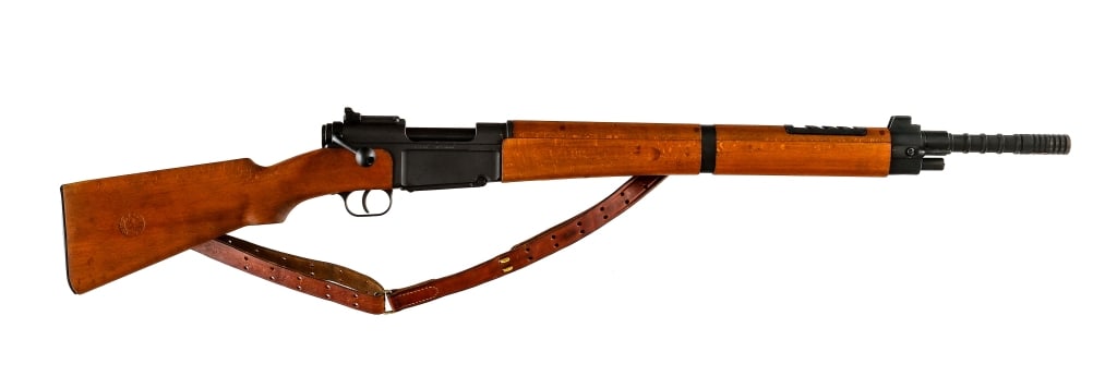 MAS Mle 1936-51 7.5x54 French Bolt Action Rifle: Description French MAS MLE 1936-51 chambered in 7.5x54mm French with a five round capacity and a 24" barrel with grenade launching attachment. Imported by Century Arms, marked in small font on the lef