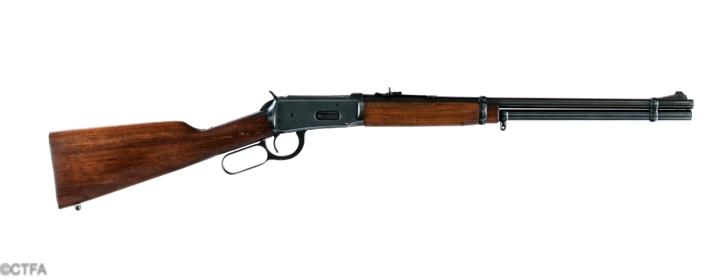 Pre 64 Winchester 94 .30-30 Win Lever Action Rifle: Description Winchester 94 chambered in .30-30 with a full length magazine tube and a 20" barrel. Made in New Haven Connecticut in 1954. Blued hand lever, trigger, hammer, receiver, magazine tube and b