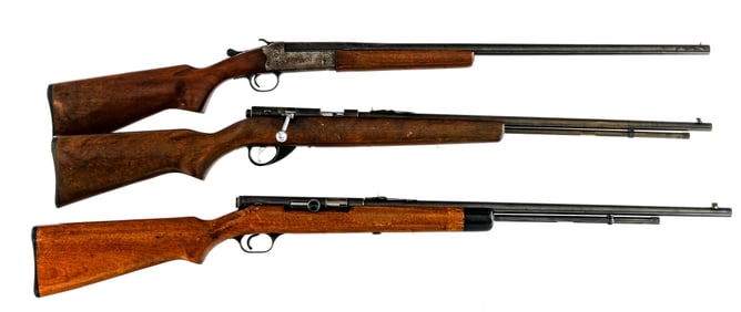 Rifles / Shotgun .22/20Ga 3 Pcs Lot Rifle