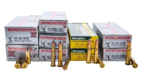 Mixed Lever Action Ammo Lot .30-30 .32 SPL 44-40