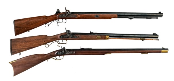Black Powder Muzzle Loader Muskets 3 Pcs Lot Rifle