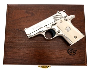 Custom Colt Mustang .380 Lettered Executive Pistol