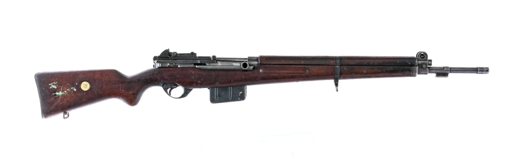 Egyptian Contract FN 49 8mm Semi Auto Rifle: Description Egyptian Contract Fabrique Nationale model 49 chambered in 7.92x57mm (8mm Mauser) with a ten round hinged integral magazine and a 23.2" barrel. Imported by Century Arms C.A.I., marked on t