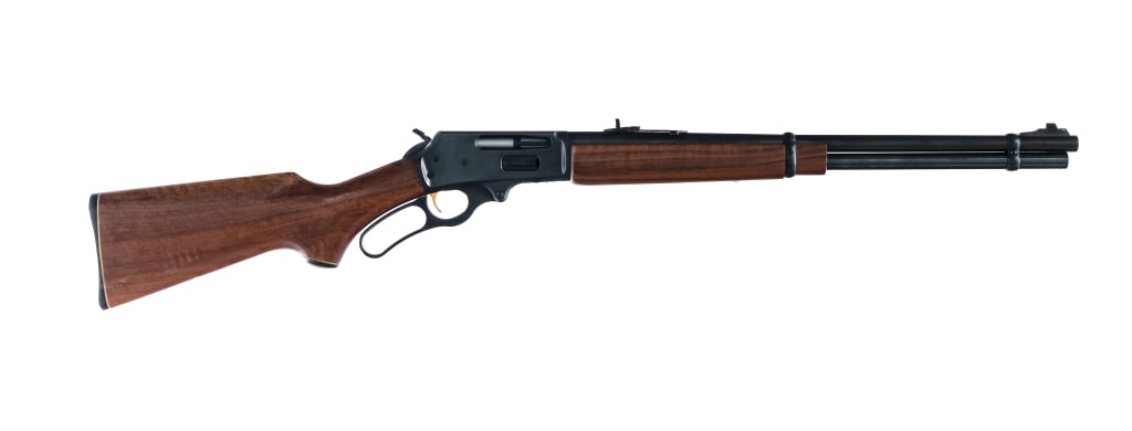 Marlin 336 .35 Rem Lever Action Rifle: Description Marlin Model 336 in .35 Remington with a six round capacity and a 20" barrel. Made in North Haven Connecticut in 1979. Checkered black composite butt plate. Smooth wood stock and front for