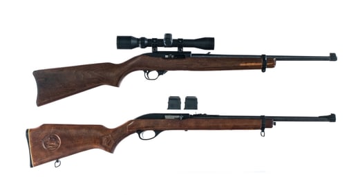 Rifles .22 2 Pcs Lot Semi Auto Rifle