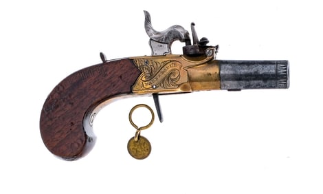 English Gillard .46 Percussion Derringer Pistol
